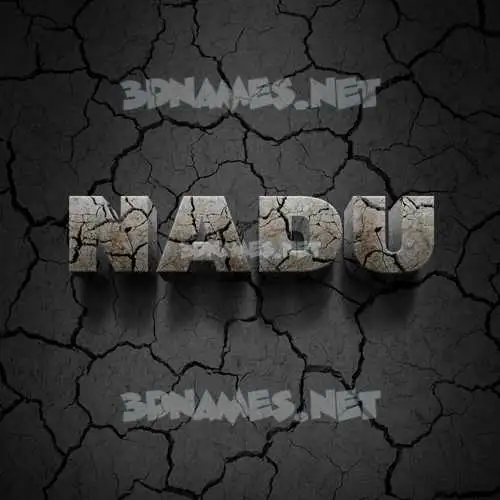 nadu in Cracked Stone style - 3D name wallpaper nadu in Cracked Stone style - 3D name wallpaper