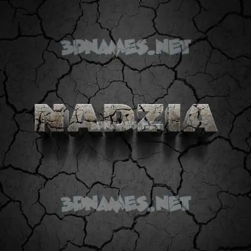 nadzia in Cracked Stone style - 3D name wallpaper nadzia in Cracked Stone style - 3D name wallpaper