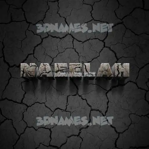 naeelah in Cracked Stone style - 3D name wallpaper naeelah in Cracked Stone style - 3D name wallpaper