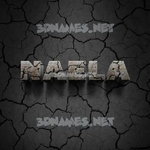 naela in Cracked Stone style - 3D name wallpaper naela in Cracked Stone style - 3D name wallpaper