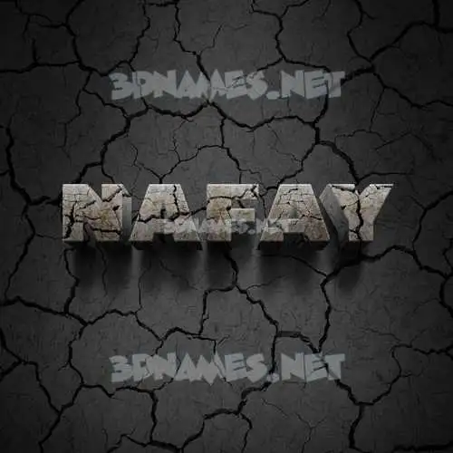 nafay in Cracked Stone style - 3D name wallpaper nafay in Cracked Stone style - 3D name wallpaper