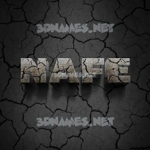 nafe in Cracked Stone style - 3D name wallpaper