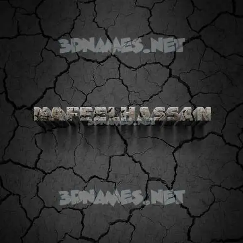 nafeelhassan in Cracked Stone style - 3D name wallpaper