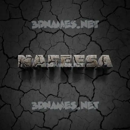 nafeesa in Cracked Stone style - 3D name wallpaper nafeesa in Cracked Stone style - 3D name wallpaper