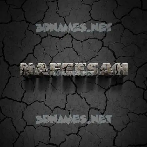 nafeesah in Cracked Stone style - 3D name wallpaper nafeesah in Cracked Stone style - 3D name wallpaper