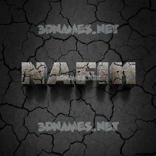 nafih in Cracked Stone style - 3D name wallpaper nafih in Cracked Stone style - 3D name wallpaper