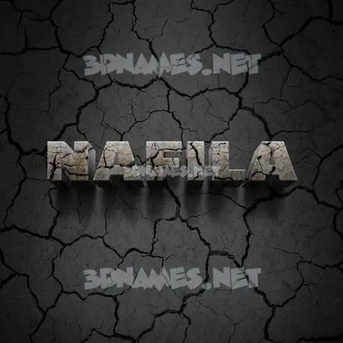 nafila in Cracked Stone style - 3D name wallpaper nafila in Cracked Stone style - 3D name wallpaper