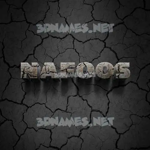 nafoos in Cracked Stone style - 3D name wallpaper nafoos in Cracked Stone style - 3D name wallpaper