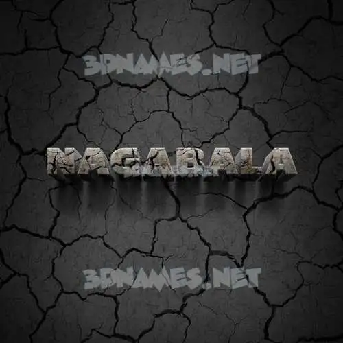 nagabala in Cracked Stone style - 3D name wallpaper nagabala in Cracked Stone style - 3D name wallpaper