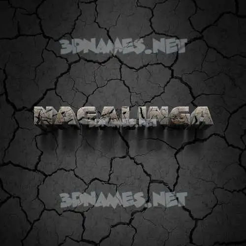 nagalinga in Cracked Stone style - 3D name wallpaper nagalinga in Cracked Stone style - 3D name wallpaper