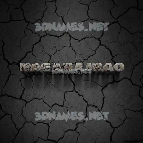 nagarajrao in Cracked Stone style - 3D name wallpaper