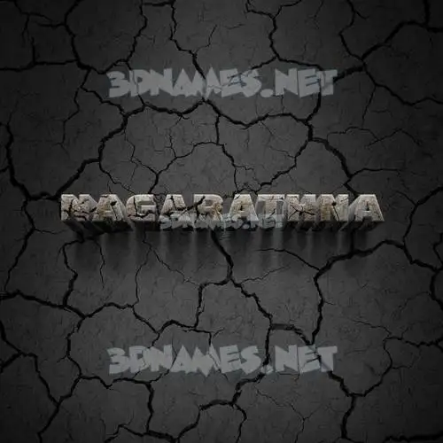 nagarathna in Cracked Stone style - 3D name wallpaper