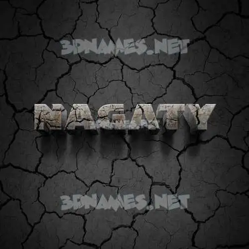 nagaty in Cracked Stone style - 3D name wallpaper nagaty in Cracked Stone style - 3D name wallpaper