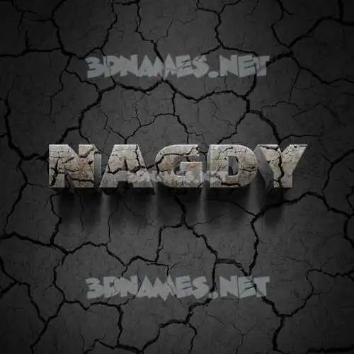 nagdy in Cracked Stone style - 3D name wallpaper nagdy in Cracked Stone style - 3D name wallpaper