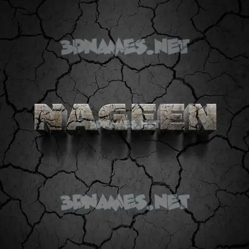 nageen in Cracked Stone style - 3D name wallpaper nageen in Cracked Stone style - 3D name wallpaper