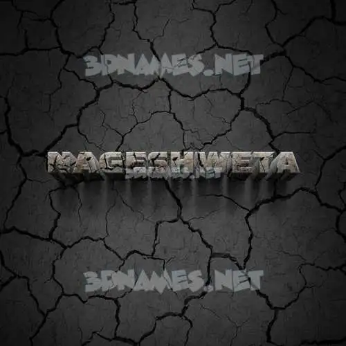 nageshweta in Cracked Stone style - 3D name wallpaper