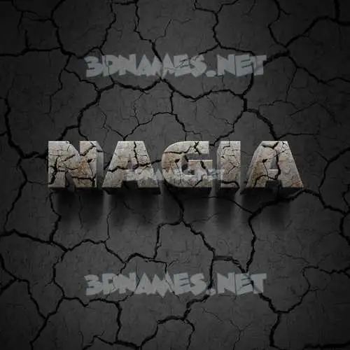 nagia in Cracked Stone style - 3D name wallpaper nagia in Cracked Stone style - 3D name wallpaper