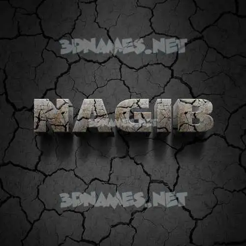nagib in Cracked Stone style - 3D name wallpaper nagib in Cracked Stone style - 3D name wallpaper