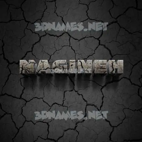 nagineh in Cracked Stone style - 3D name wallpaper nagineh in Cracked Stone style - 3D name wallpaper