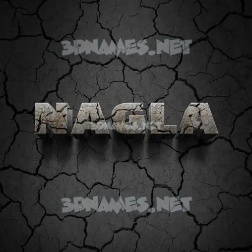 nagla in Cracked Stone style - 3D name wallpaper nagla in Cracked Stone style - 3D name wallpaper