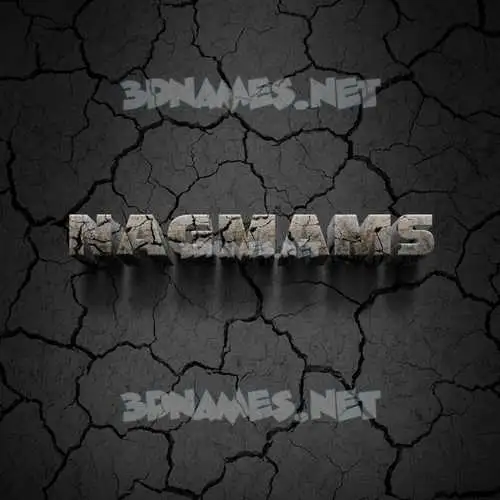 nagmams in Cracked Stone style - 3D name wallpaper nagmams in Cracked Stone style - 3D name wallpaper