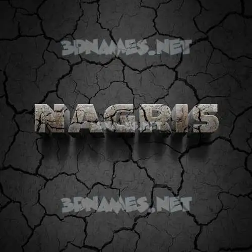 nagris in Cracked Stone style - 3D name wallpaper nagris in Cracked Stone style - 3D name wallpaper