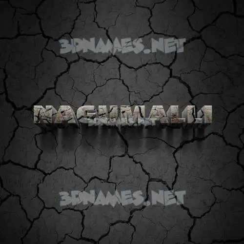 nagumalli in Cracked Stone style - 3D name wallpaper