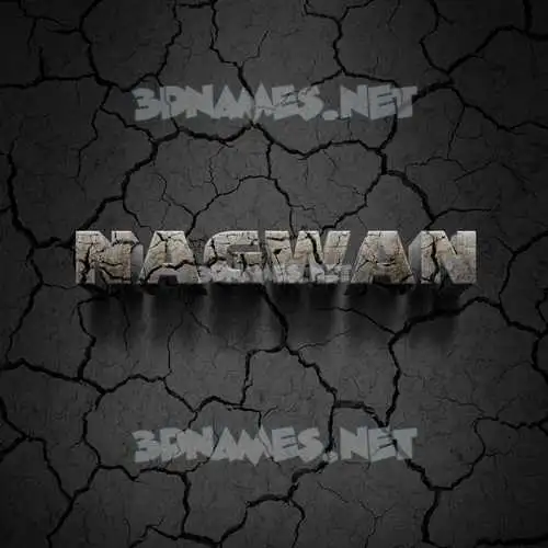 nagwan in Cracked Stone style - 3D name wallpaper nagwan in Cracked Stone style - 3D name wallpaper