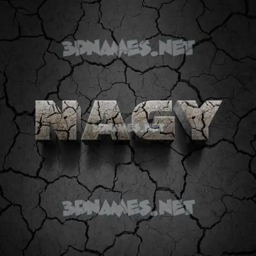 nagy in Cracked Stone style - 3D name wallpaper