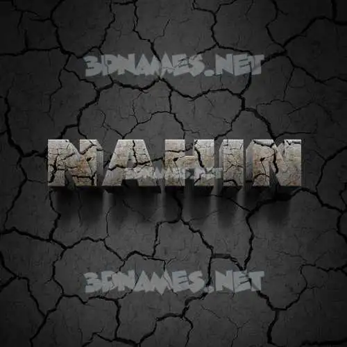nahin in Cracked Stone style - 3D name wallpaper nahin in Cracked Stone style - 3D name wallpaper