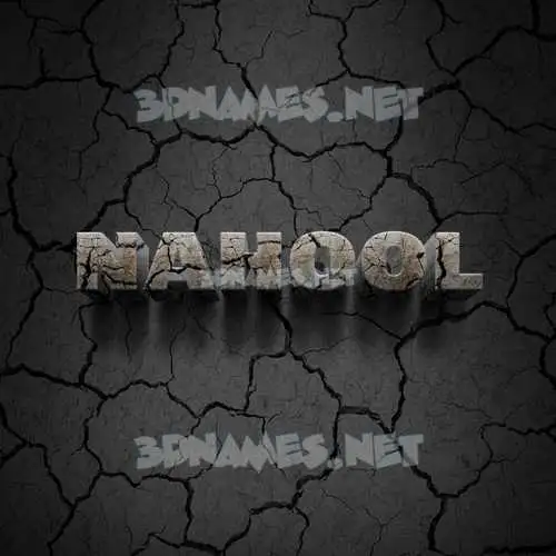 nahool in Cracked Stone style - 3D name wallpaper nahool in Cracked Stone style - 3D name wallpaper