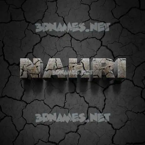 nahri in Cracked Stone style - 3D name wallpaper nahri in Cracked Stone style - 3D name wallpaper