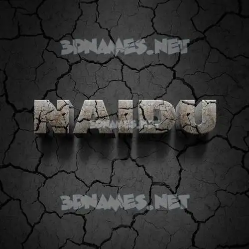 naidu in Cracked Stone style - 3D name wallpaper naidu in Cracked Stone style - 3D name wallpaper