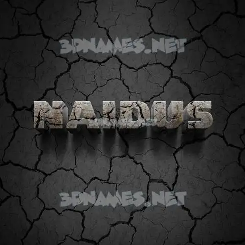 naidus in Cracked Stone style - 3D name wallpaper naidus in Cracked Stone style - 3D name wallpaper