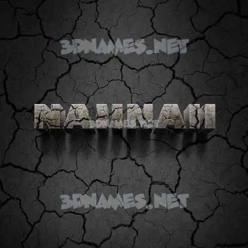 naiinaii in Cracked Stone style - 3D name wallpaper naiinaii in Cracked Stone style - 3D name wallpaper