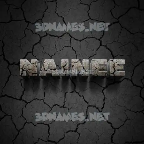nainee in Cracked Stone style - 3D name wallpaper nainee in Cracked Stone style - 3D name wallpaper