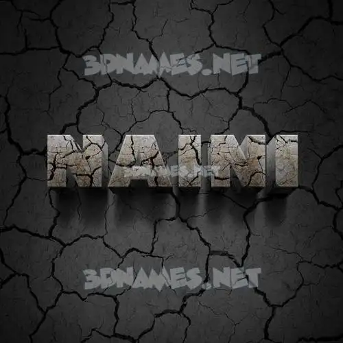 naini in Cracked Stone style - 3D name wallpaper naini in Cracked Stone style - 3D name wallpaper