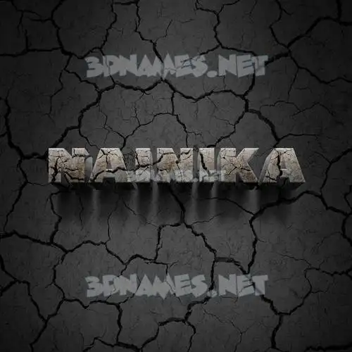 nainika in Cracked Stone style - 3D name wallpaper nainika in Cracked Stone style - 3D name wallpaper
