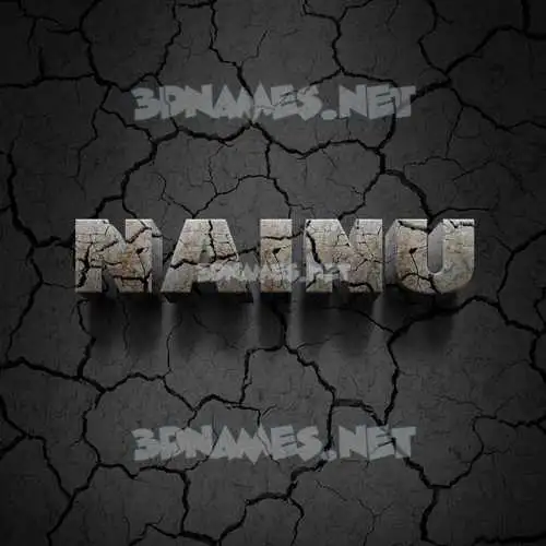 nainu in Cracked Stone style - 3D name wallpaper nainu in Cracked Stone style - 3D name wallpaper