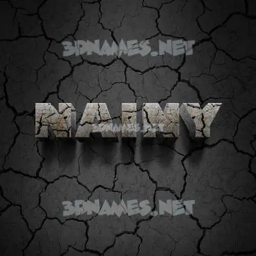 nainy in Cracked Stone style - 3D name wallpaper nainy in Cracked Stone style - 3D name wallpaper