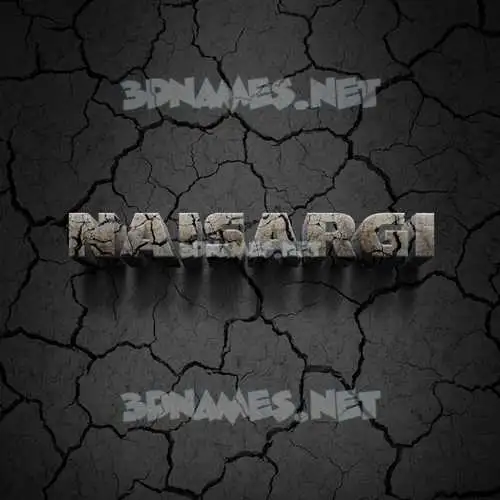 naisargi in Cracked Stone style - 3D name wallpaper naisargi in Cracked Stone style - 3D name wallpaper