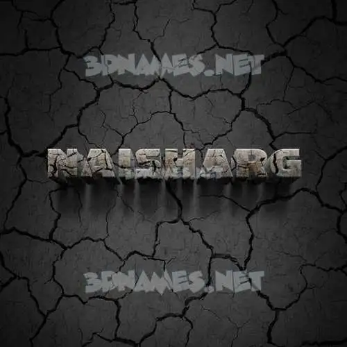 naisharg in Cracked Stone style - 3D name wallpaper naisharg in Cracked Stone style - 3D name wallpaper