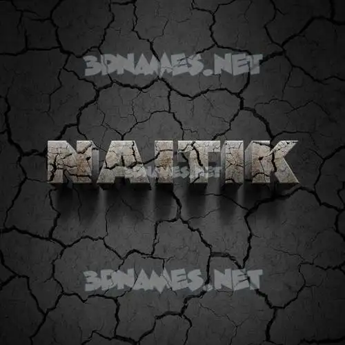 naitik in Cracked Stone style - 3D name wallpaper naitik in Cracked Stone style - 3D name wallpaper