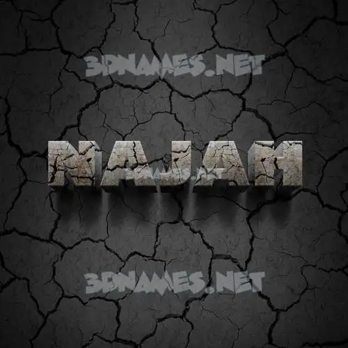 najah in Cracked Stone style - 3D name wallpaper najah in Cracked Stone style - 3D name wallpaper