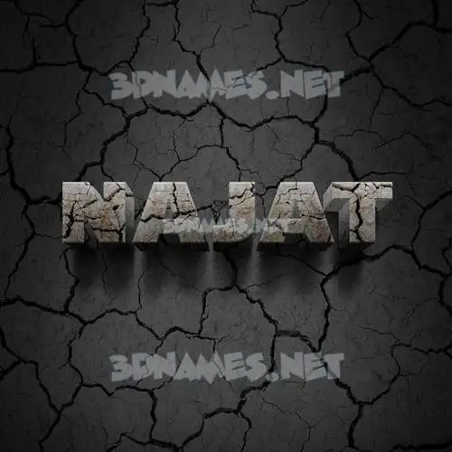 najat in Cracked Stone style - 3D name wallpaper najat in Cracked Stone style - 3D name wallpaper