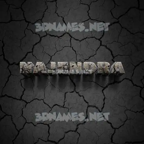 najendra in Cracked Stone style - 3D name wallpaper