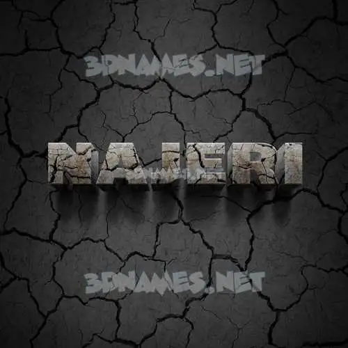najeri in Cracked Stone style - 3D name wallpaper najeri in Cracked Stone style - 3D name wallpaper