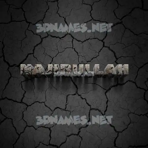 najibullah in Cracked Stone style - 3D name wallpaper najibullah in Cracked Stone style - 3D name wallpaper