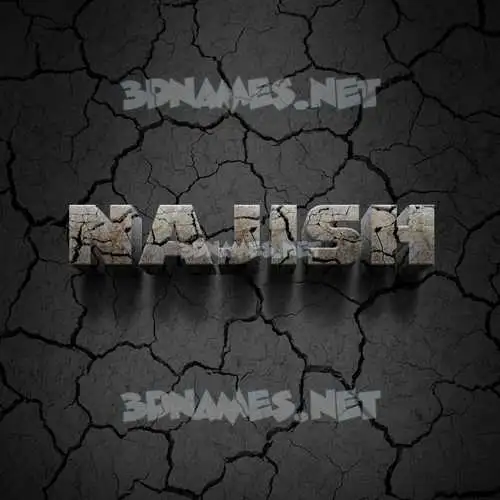 najish in Cracked Stone style - 3D name wallpaper najish in Cracked Stone style - 3D name wallpaper