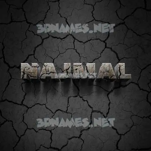 najmal in Cracked Stone style - 3D name wallpaper najmal in Cracked Stone style - 3D name wallpaper
